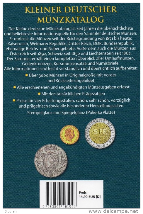 Schön Kleiner Münz Katalog Deutschland 2014 Neu 15€ Numisblatt+Briefe Catalog Of Austria Helvetia Liechtenstein Germany - Thema's