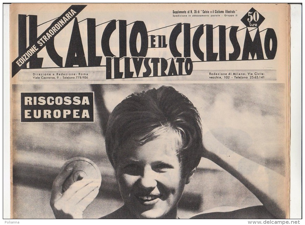 PFU/43 IL CALCIO E IL CICLISMO ILLUSTRATO-SPECIALE OLIMPIADI ROMA 1960/INGRID KRAMER - Bücher