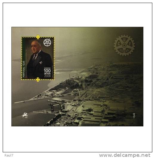 PORTUGAL 2008 1 BLOC NEUF ** (MNH)   100 ANS DU C.U.F. BARREIRO.INDUSTRIES DIVERSES - Ungebraucht