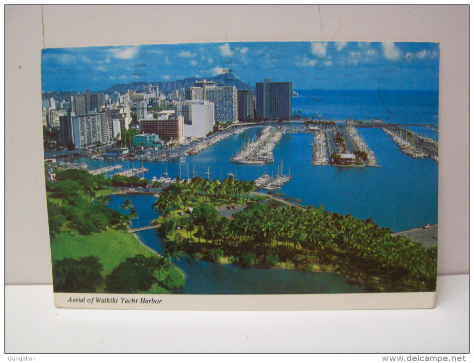 Aerial Of Wakiki Yacht Harbor  "Honolulu"  Hawaii  (U.S.A.) - Honolulu