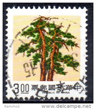 TAIWAN 1989 Pine, Bamboo And Plum -  $3 Pine Tree  FU - Gebruikt