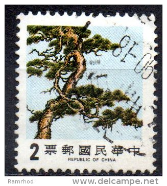 TAIWAN 1984 Pine, Bamboo And Plum -  $2 Pine Tree  FU - Gebruikt