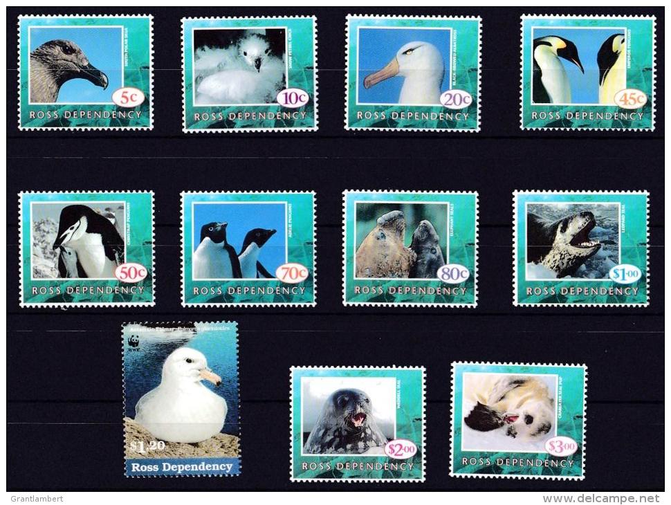 Ross Dependency 1994 Birds Set Of 11 MNH - Ongebruikt