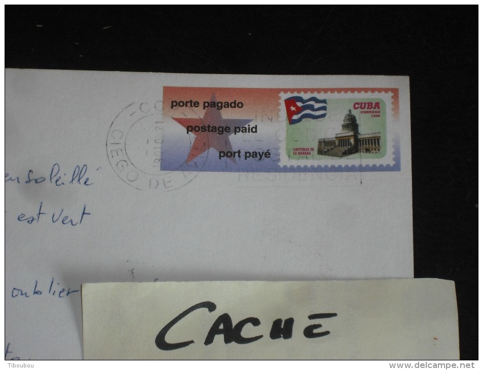 LETTRE CUBA CARTE ENTIER POSTAL - CAPITOLE DE LA HAVANE - CPM PARC CENTRAL - - Brieven En Documenten