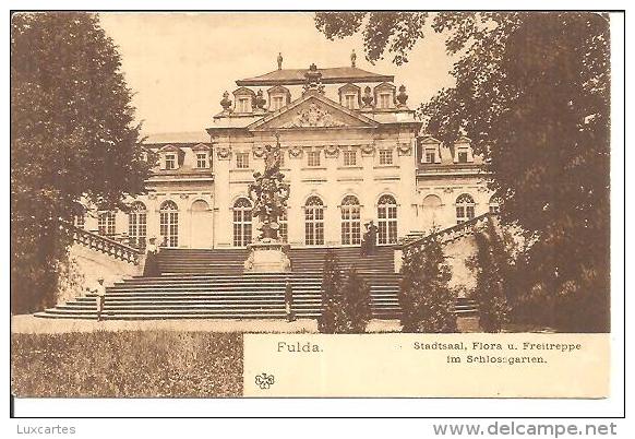 FULDA. STADTSAAL FLORA U. FREITREPPE IM SCHLOSSGARTEN. - Fulda