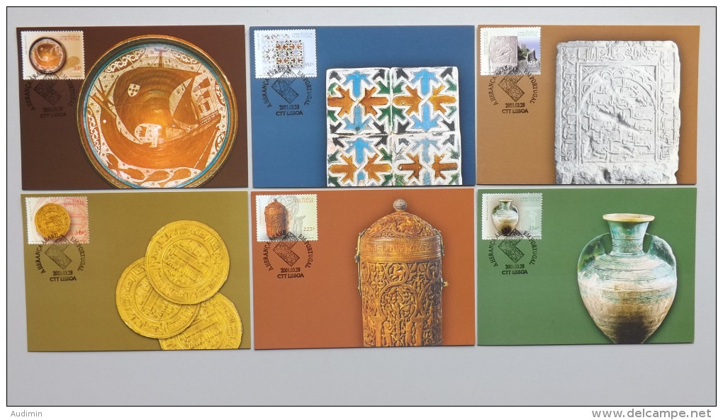 Portugal 2490/5 Af 2756/61 Sc 2472/7 Maximumkarte MK/MC, ESST, Arabisches Kulturerbe In Portugal. - Cartes-maximum (CM)