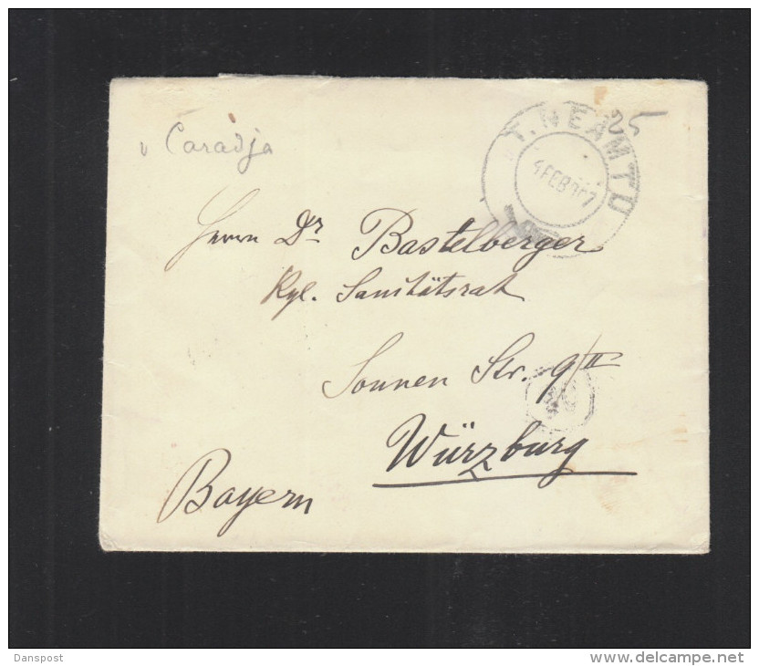 Romania Cover 1907 Targu Neamt To Germany - Brieven En Documenten