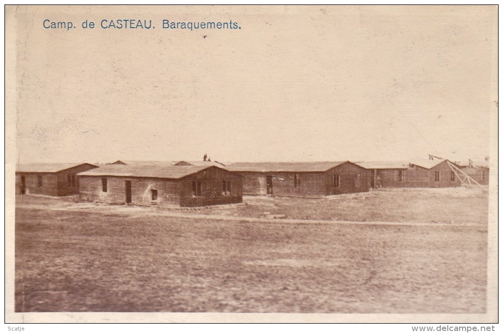 Soignies.  -  Camp De Casteau.  Baraquements.  FOTOKAART 1919 - Militaria - Soignies