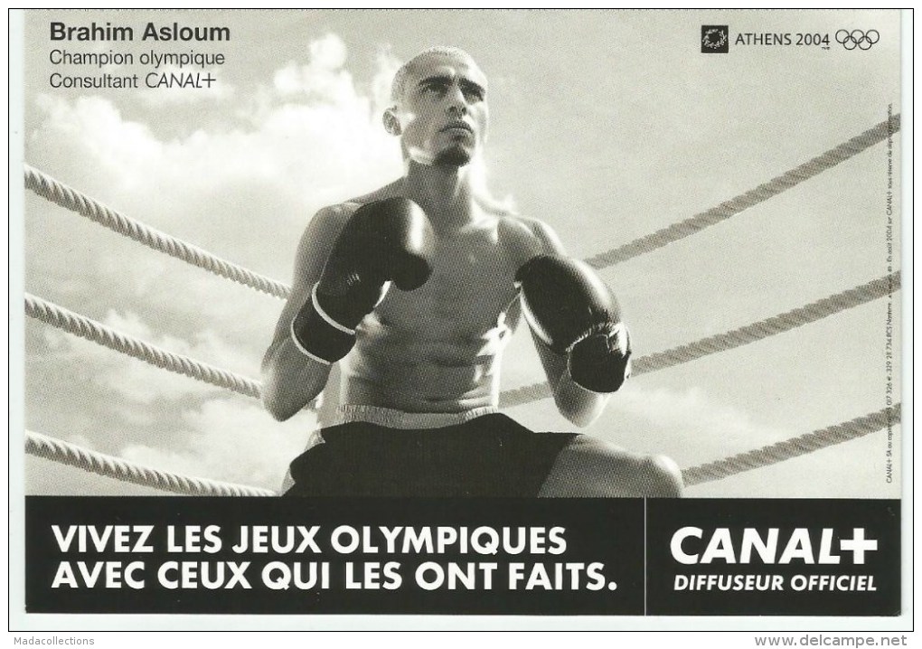 Boxe - Brahim Asloum - Consultant Canal + Athènes 2004 - Boxsport