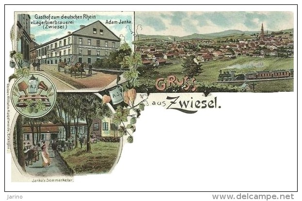 Deutschland, Bayern, Zwiesel 1899, Litho, Reproduction - Zwiesel