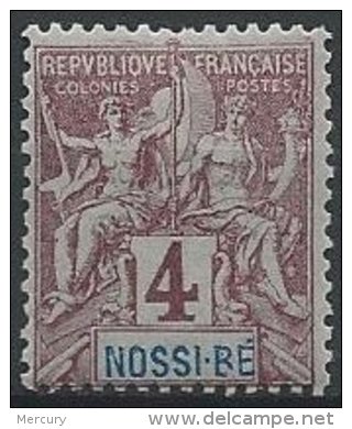 NOSSI-BE -  4 C. Groupe Neuf - R Au Lieu De B Dans NOSSI-BE - Unused Stamps