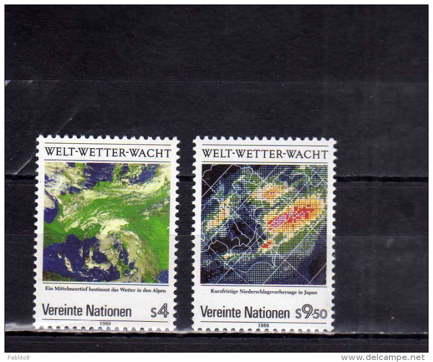 UNITED NATIONS AUSTRIA VIENNA WIEN - ONU - UN - UNO 1989 WORLD WEATHER WATCH OSSERVATORIO METEOROLOGICO MONDIALE MNH - Sonstige & Ohne Zuordnung