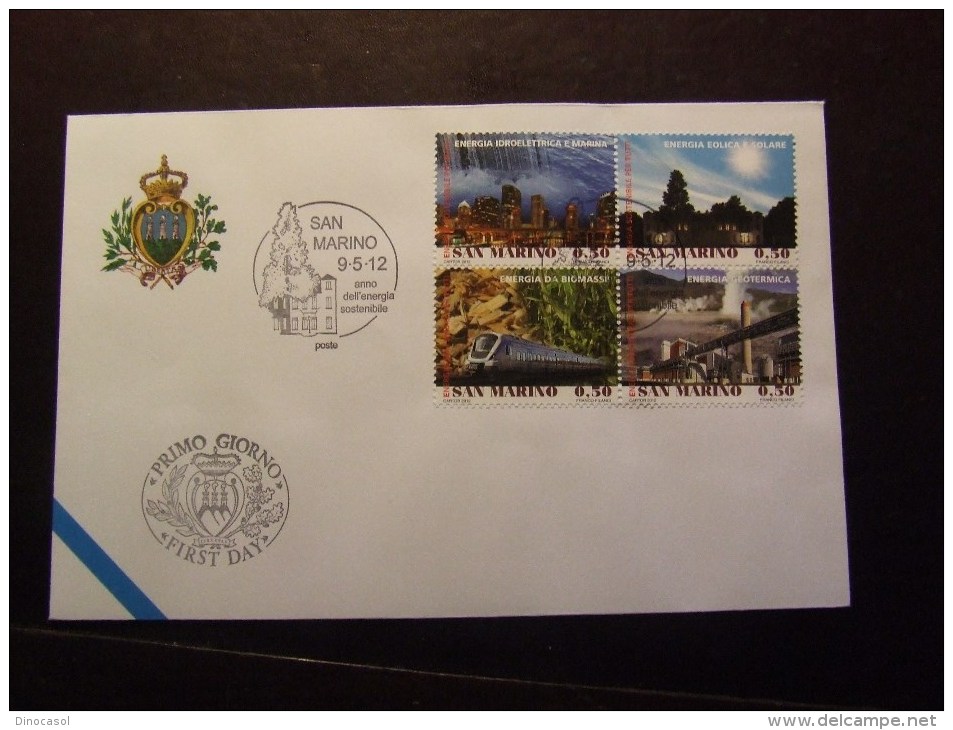 SAN MARINO 2012 ENERGIE SOSTENIBILI USATO FDC - Usati