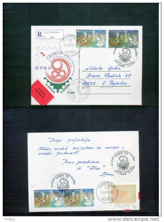 Kroatien / Croatia 1999 Marco Polo On Prority Registered Letter - Explorers