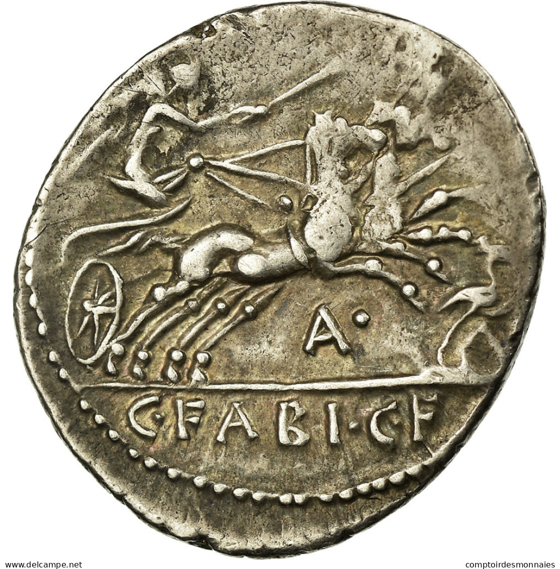 Monnaie, Fabia, Denier, Rome, TTB+, Argent, Babelon:14 - Repubblica (-280 / -27)