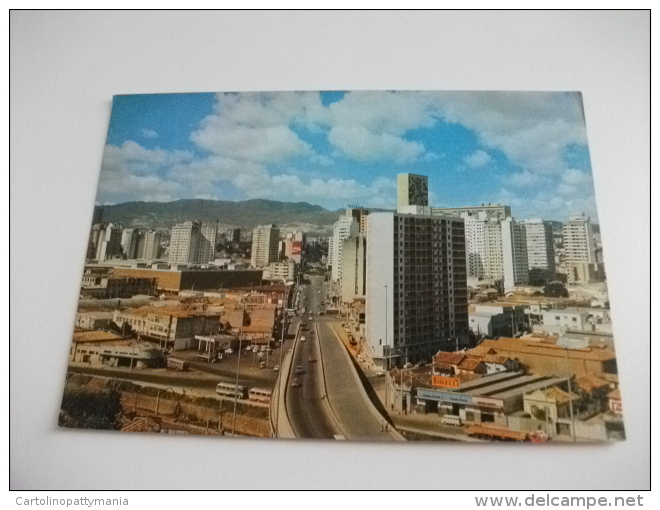 STORIA POSTALE FRANCOBOLLO COMMEMORATIVO Brasile Belo Horizonte Vista Parcial Viaduto Castelo Branco Camion Pullman - Belo Horizonte