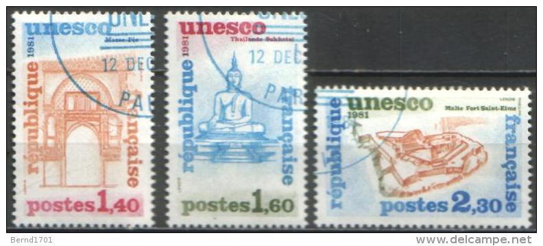 Frankreich / France # UNESCO - Mi-Nr 24/26 Gestempelt / Used (K342) - Used