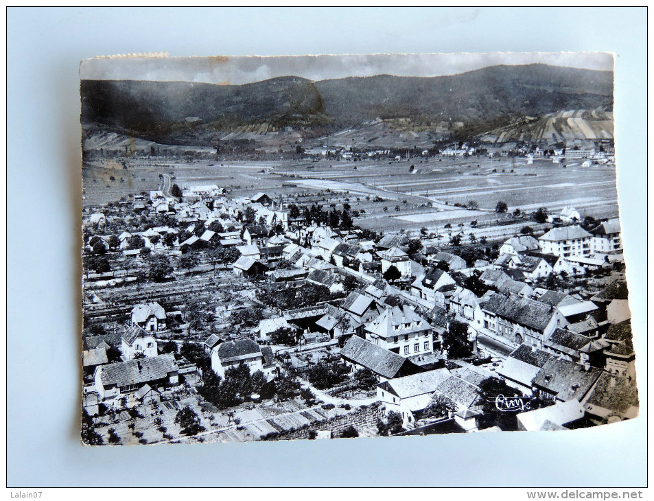 Carte Postale Ancienne : WINTZENHEIM : Vue Aérienne , Hotel Meyer En 1967 - Wintzenheim