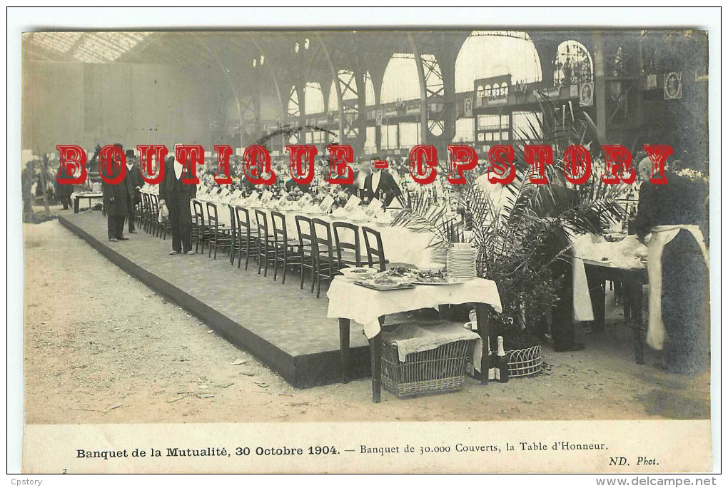SYNDICAT Et PARTI COMMUNISTE < CARTE PHOTO Du BANQUET De La MUTUALITE En 1904 < POLITIQUE < EDITION NEURDEIN - Syndicats