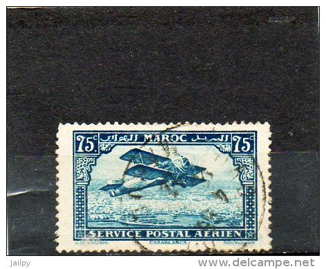 FRANCE   75c   Maroc   Année 1922-27   Y&T: PA 4   ( Oblitéré) - Airmail