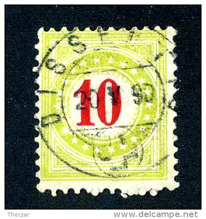 2189 Switzerland 1890 Michel #18 II AXdaN   Used   Scott #J24a  ~Offers Always Welcome!~ - Postage Due