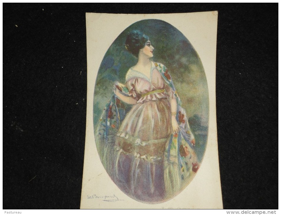 Illustrateur Italien Bompard. Femme . - Bompard, S.