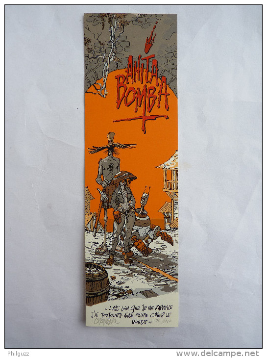 RARE Ex Libris MARQUE PAGE - Sérigraphie CROMWELL - NS LE CYCLISTE 180 EX - ANITA BOMBA T44 1994 - Illustratoren A - C