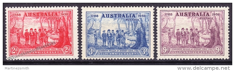 Australia -Australie 1937 Yvert 123-25, 150th Anniversary  Foundation Of Sydney - MNH - Nuovi