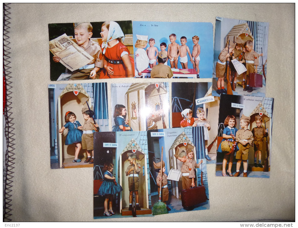 LOT DE 9 CARTES...SERIE JEUNE SOLDAT...(n)3918 - 18-20-21-22-23-25-26-28 Et 29) - Sammlungen, Lose & Serien