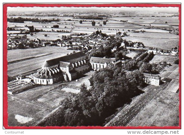 CPSM 89 PONTIGNY En Avion Au Dessus De .. L' Abbaye   * Format CPM - Pontigny