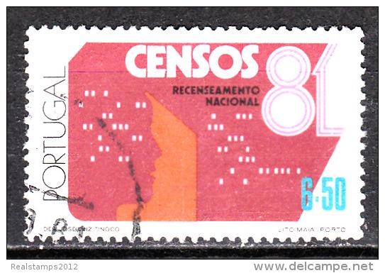 PORTUGAL - 1981,  Censos 81.   6.50   (o)     MUNDIFIL  Nº 1502 - Oblitérés