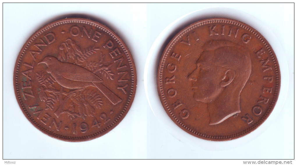 New Zealand 1 Penny 1942 - Nouvelle-Zélande