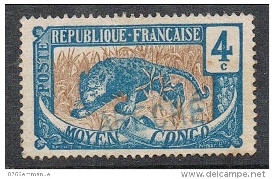 CONGO N°50 Oblitération Linéaire "ABECHE" - Used Stamps