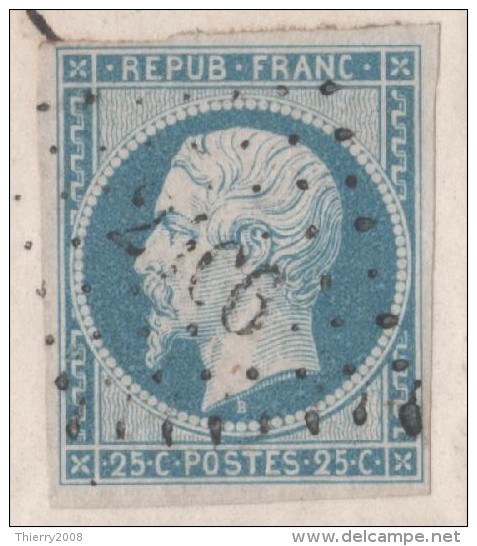 Napoléon III  N° 10 Avec Oblitèration Losange Sur Lettre  TTB - 1852 Louis-Napoléon