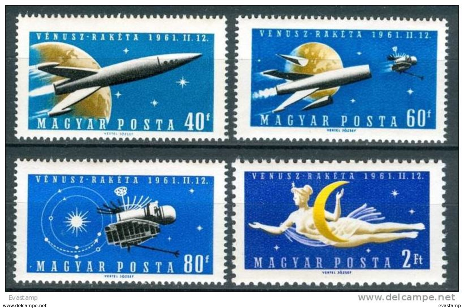 HUNGARY - 1961.Venus Space Probe MNH!! Mi:1758-1761. - Collections