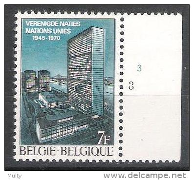 Belgie OCB 1549 (**) Plaatnummer 3. - 1961-1970