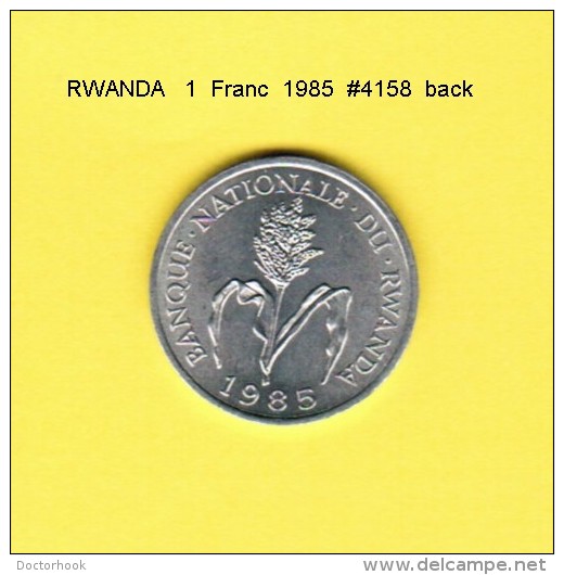 RWANDA    1  FRANC  1985  (KM # 12) - Rwanda
