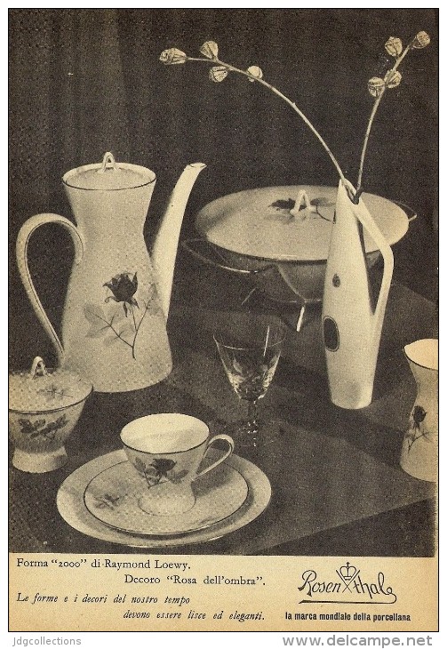 # ROSENTHAL PORZELLAN 1950s Advert Pubblicità Publicitè Reklame China Porcelaine Porcellana - Rosenthal (DEU)