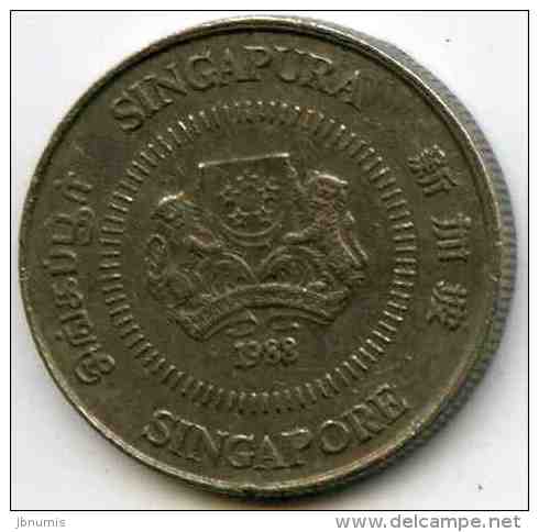 Singapour Singapore 10 Cents 1988 KM 51 - Singapur