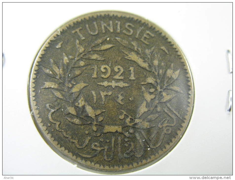 TUNISIA TUNISIE 2  FRANC 1921   LOT 18 NUM  16 - Túnez