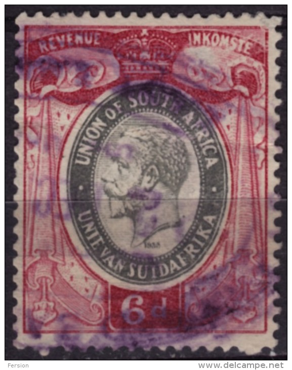 Union Of South Africa - George V - Revenue / Tax Stamp - Service