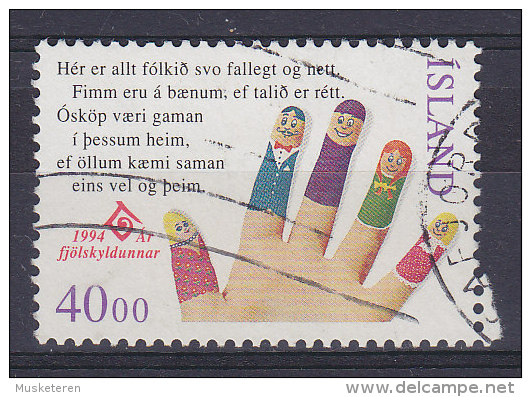 Iceland 1994 Mi. 797    40.00 Kr Internationales Jahr Der Familie - Gebruikt