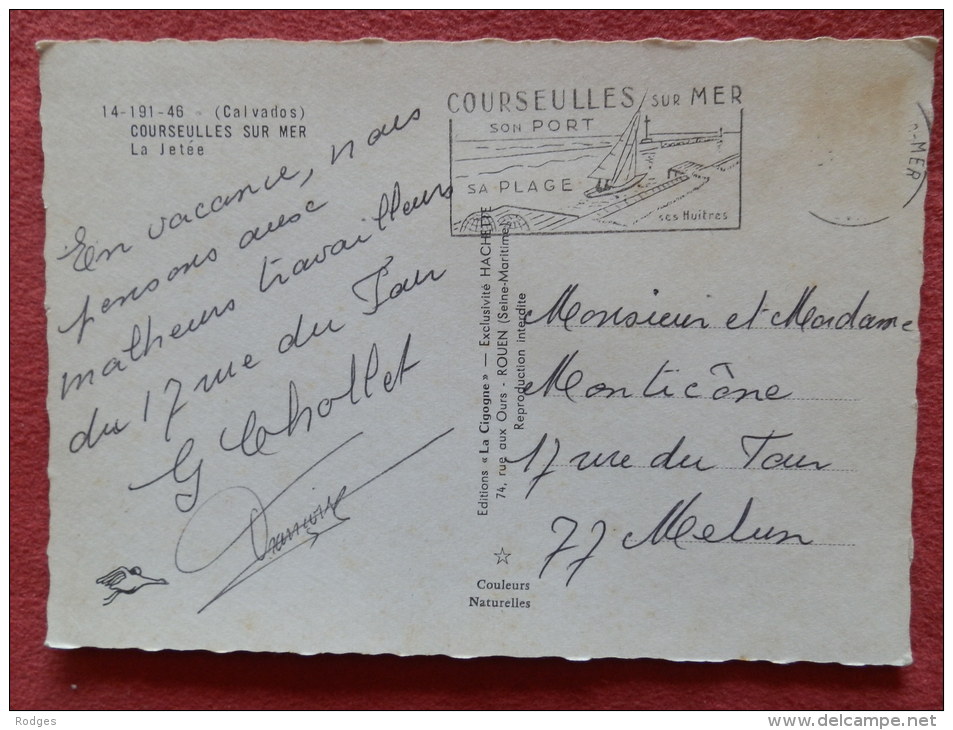 Dep 14 , Cpm COURSEULLES Sur MER , 14.191.46 , La Jetée (143)Recto/Verso - Courseulles-sur-Mer