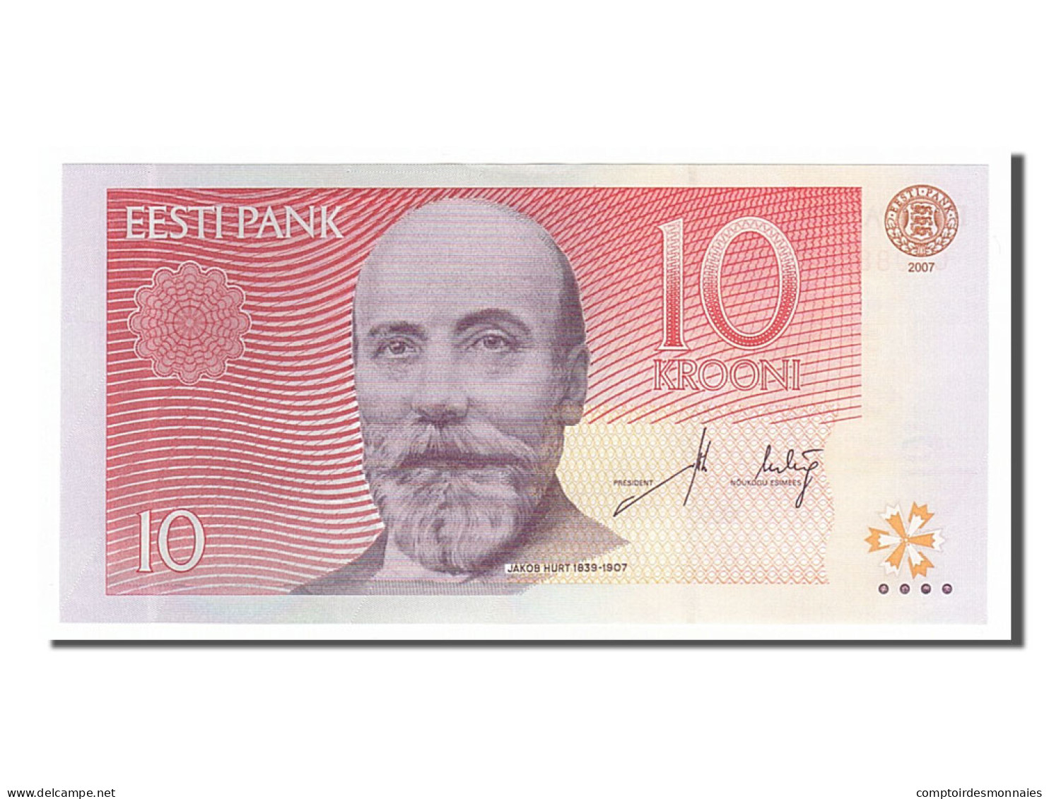 Billet, Estonia, 10 Krooni, 2007, NEUF - Estland