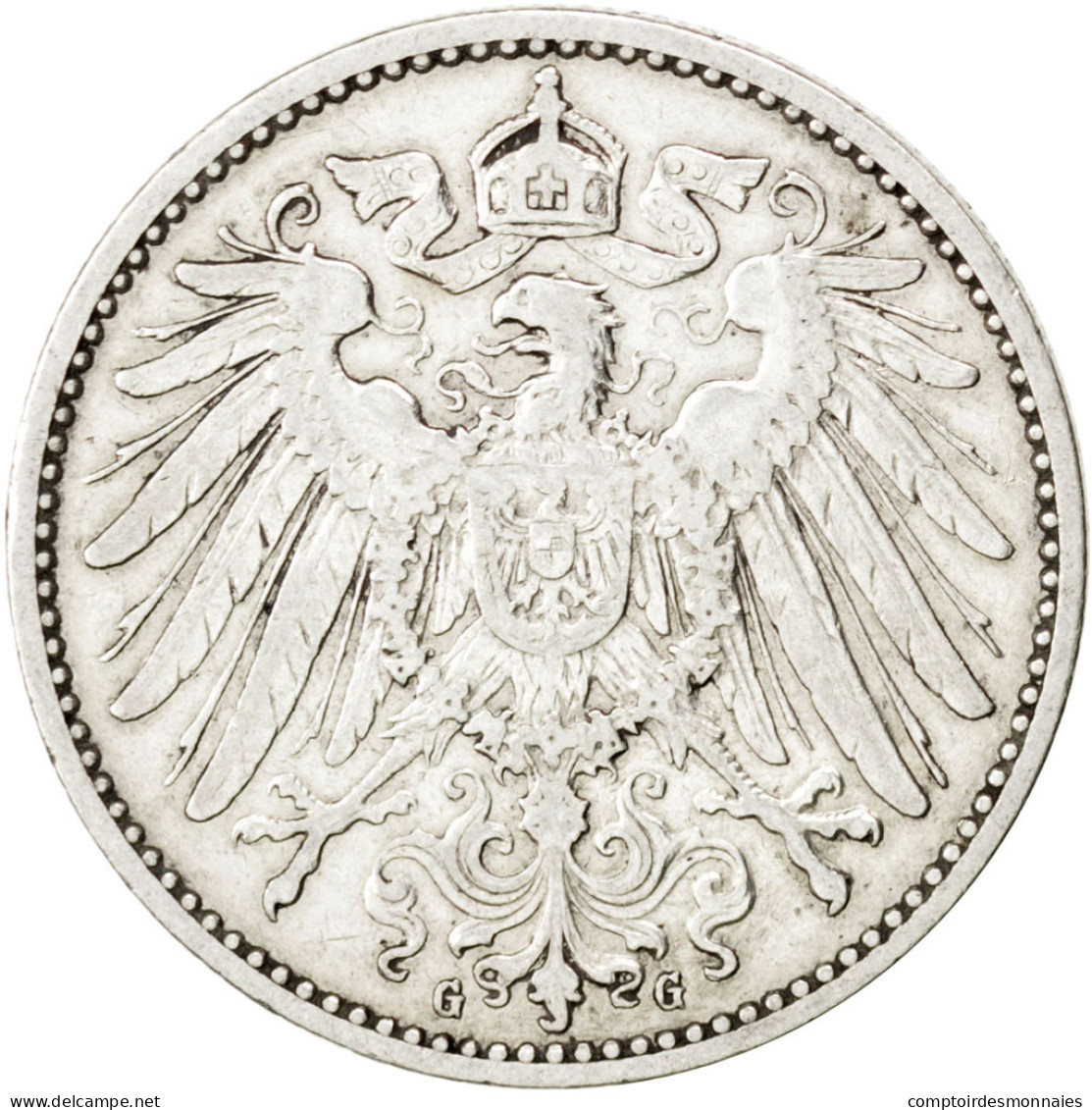 Monnaie, GERMANY - EMPIRE, Wilhelm II, Mark, 1901, Karlsruhe, TTB, Argent, KM:14 - 1 Mark