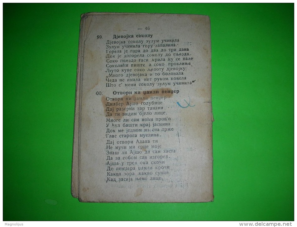 R!,R!,R!,Bosnia And Herzegovina,old Songs Little Book,music History,Emina Bembasa Poems,sevdalinka,folklore Lyrics,rare - Slav Languages