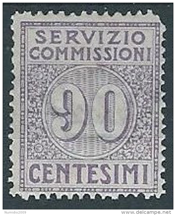 1913 REGNO SERVIZIO COMMISSIONI 90 CENT MH * - ED280 - Strafport Voor Mandaten