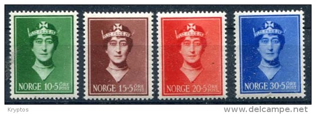 Norway 1939. Queen Maud. Comp. Set Of 4 Stamps - Ungebraucht