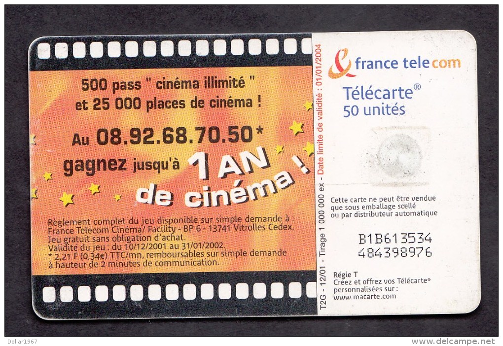Télécarte 50 2001 - Telefoonkaarten Met Hologrammen