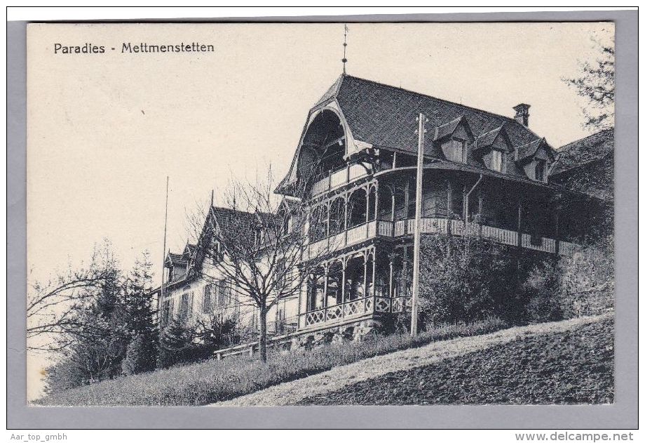 ZH  Mettmenstetten A. A. 1926.III.26 Mettmenstetten  Paradies Foto Weiss - Mettmenstetten